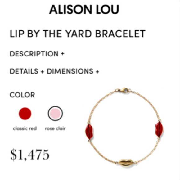 Alison Lou Kiss by the yard Bracelet 👄👄👄👄 - Picture 2 of 10
